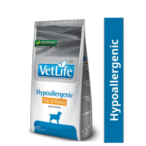 VETLIFE DOG HYPOALLERGENIC - FISH & POTATO