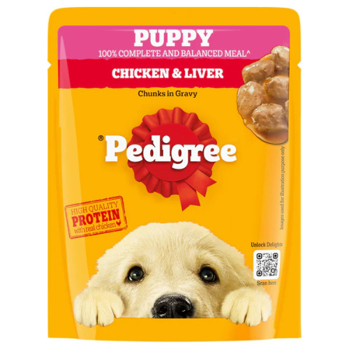 Pedigree Puppy Chicken & Liver Chunks in Gravy