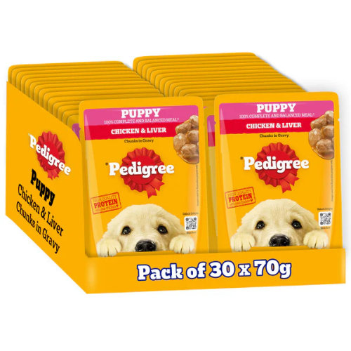 Pedigree Puppy Chicken & Liver Chunks in Gravy - Image 3