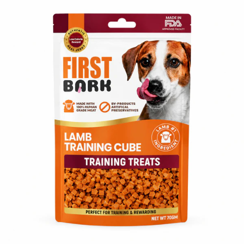 First Bark Jerky Lamb Training Cubes