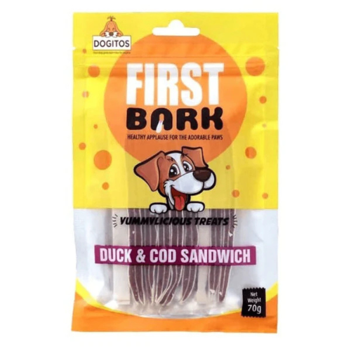 First Bark Jerky Duck & Cod Sandwich