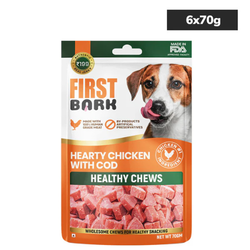 First Bark Jerky Hearty Chicken with Cod