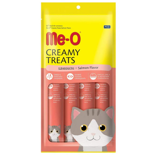 Me-O Creamy Treats Salmon Flavor 4 Tubes