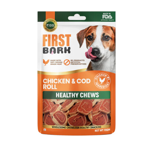 First Bark Jerky Chicken & Cod Stick
