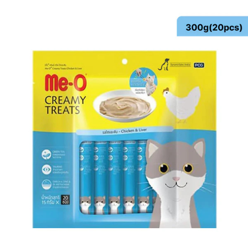 Me-O Creamy Treats Chicken & Liver Flavor 20 Tubes