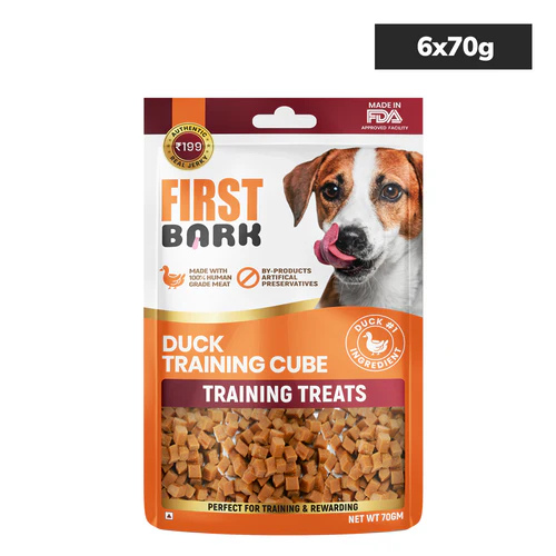 First Bark Jerky Duck Training Cubes