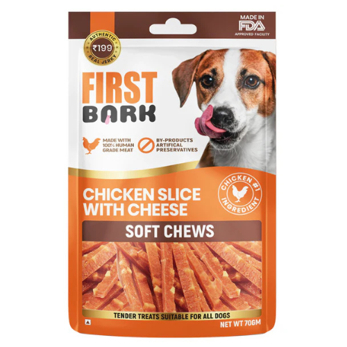 First Bark Jerky Chicken Slice with Cheese