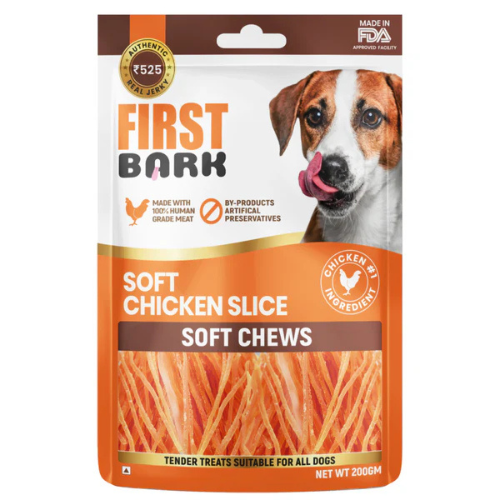 First Bark Jerky Soft Chicken Slice